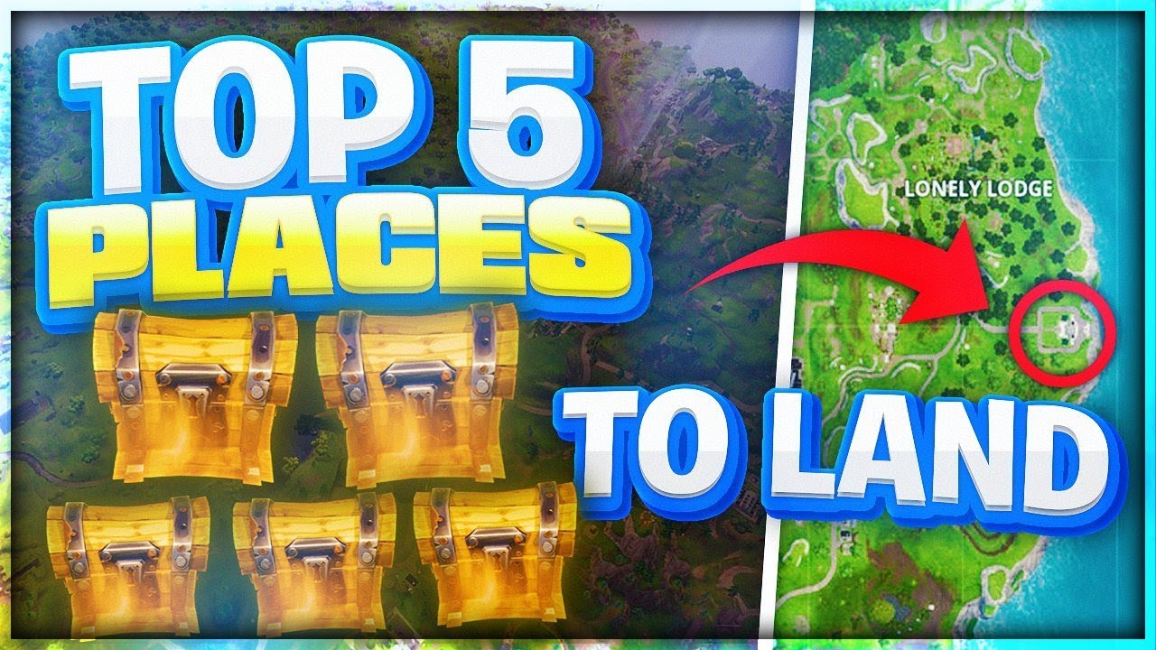 Top 5 Best Places to Land for EASY WINS! Best Fortnite Settings and