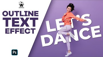 🔥 How to Create Outline Text Effect in Photoshop | Text Effect | Transparent Text Effect | Photoshop