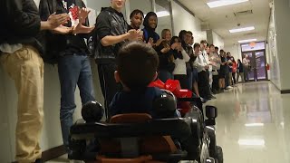 Harrison Bay Future Ready students bring joy to 3-year-old boy