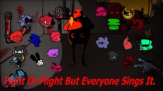 Fight Or Flight But Every Turn A Different Character Sings It. Vs Sonic.exe 3.0 Cancelled Build.