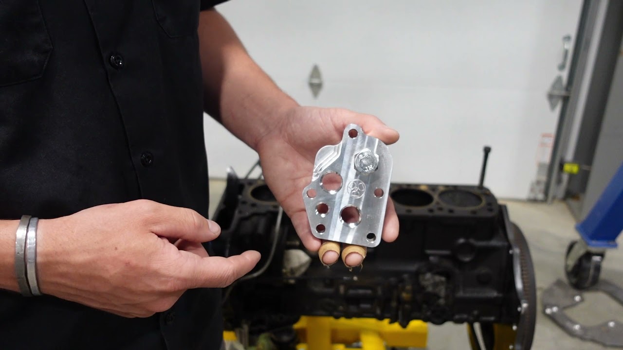OM617 Conversion Series Oil Filter Relocator Part 2 YouTube