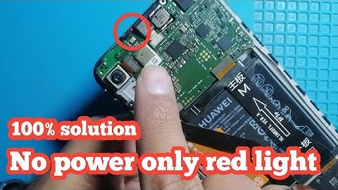 Huawei Y6 Prime 2018 (mrd-Lx1f) no power on red light Show