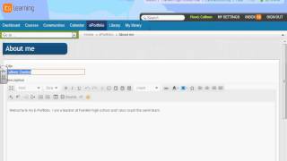 How to set up your e-portfolio
