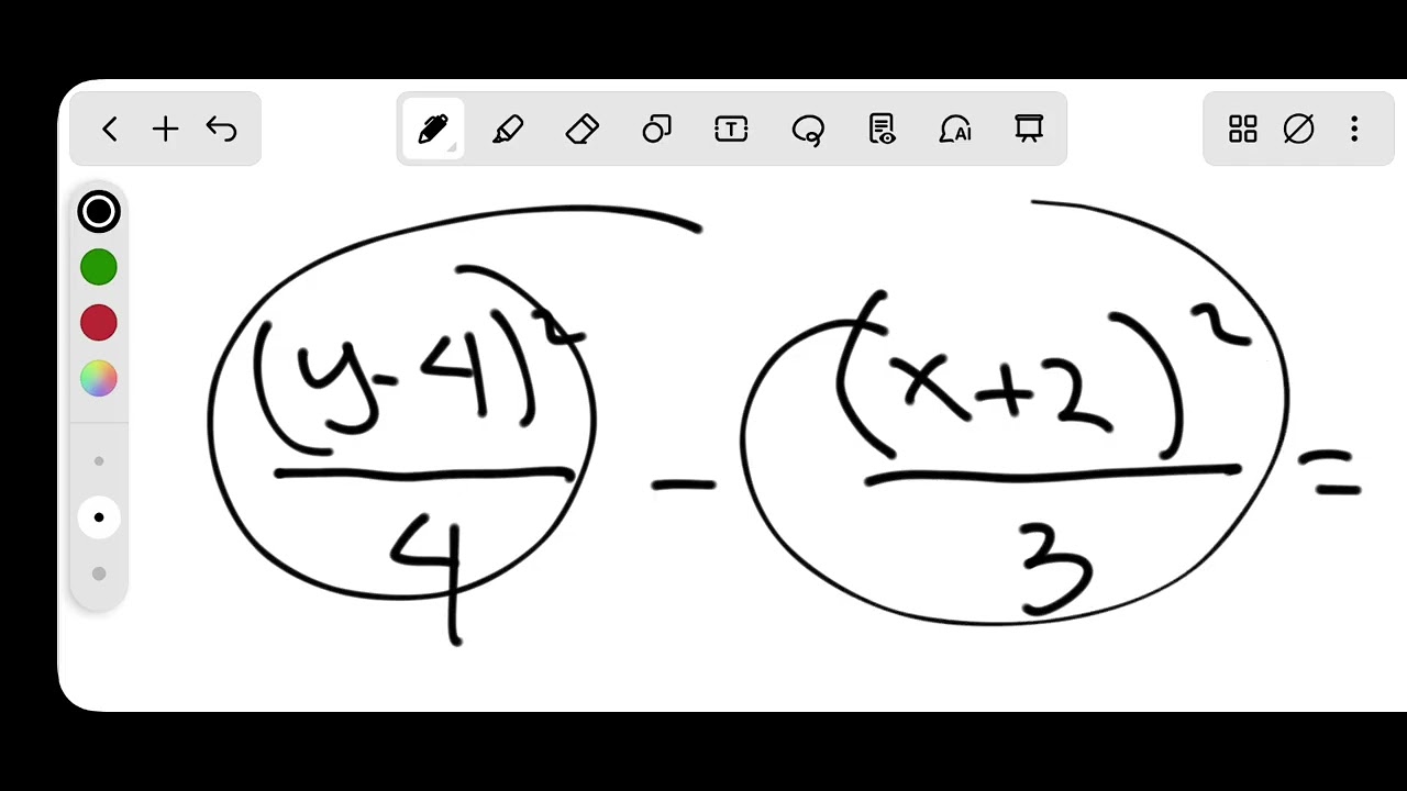 PreCal11- Graphing Hyperbola with Vertical Transverse axis