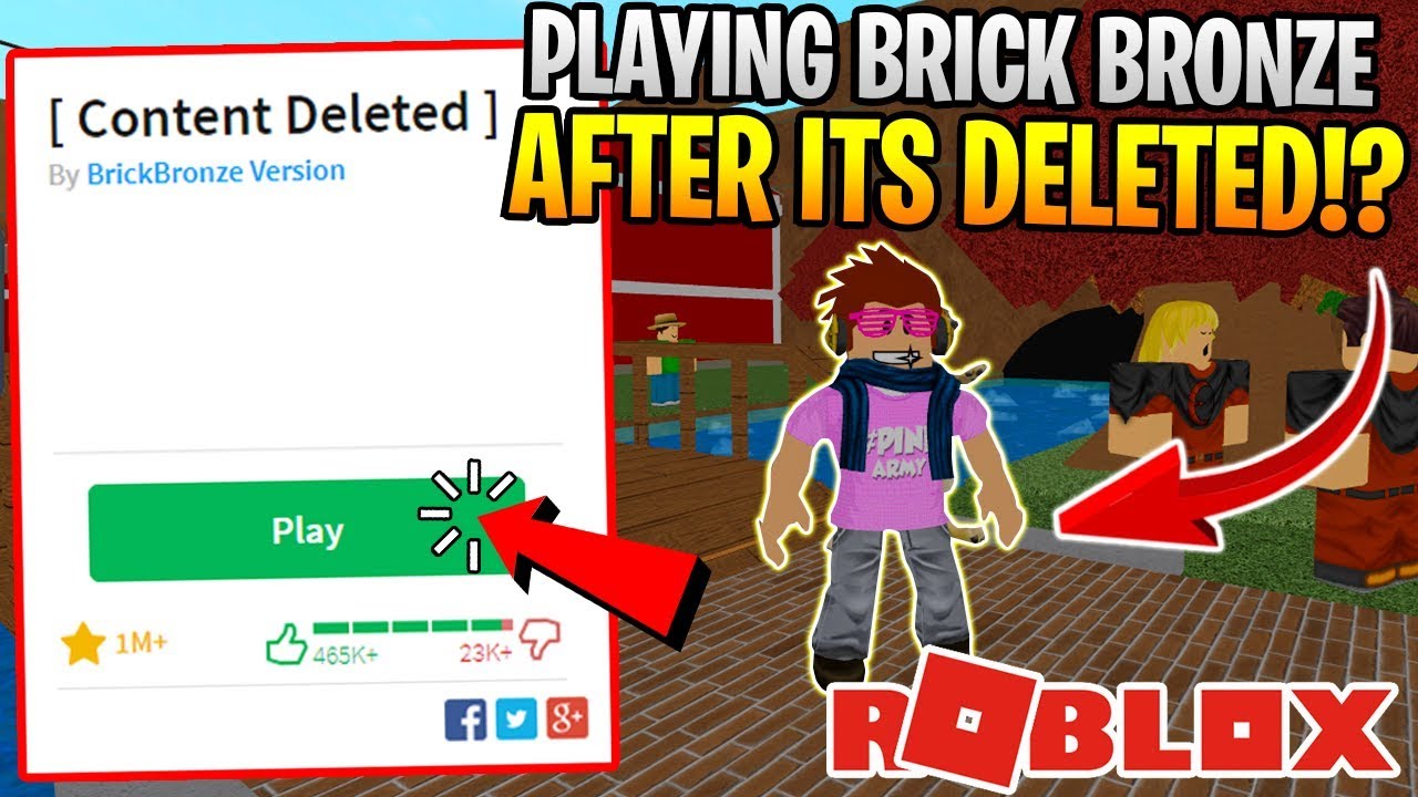 Play Pokemon Brick Bronze After Its Deleted Roblox How To Play - roblox game pokemon brick bronze