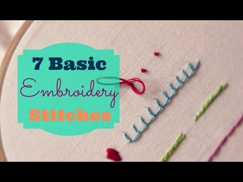 How to Sew by Hand: Seven Basic Stitches  Sewing basics, Hand stitching  techniques, Stitching techniques