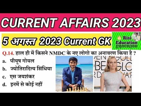 5 August 2023 Current Affairs Today | Today Current Affairs | Daily ...
