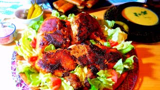 دجاجة مقلية في الزيت-تتبيلة دجاج مقلي-دجاج مقلي مقرمش-whole chicken fried