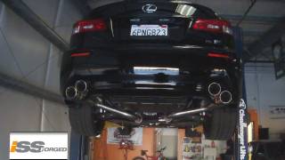 INSANE SOUNDING LEXUS ISF  ISSforged Stainless CatBack Exhaust System