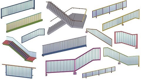Tekla API Advance - 103 - Railings Standard component - Auto model railings with full details