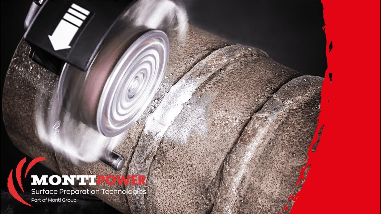 Corrosion Removal Weld Seam Cleaning on Steel Pipe MONTI Bristle