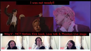 WayV - Kick back, Love talk & Phantom Live at NCT Nation Reaction - I Was NOT ready for this in 4k!