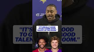 Justin Jefferson on the Vikings signing Kyler Murray #nfl #vikings
