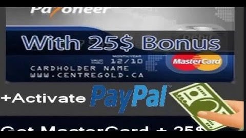 payoneer how it works - sign up & get $25 free to your card