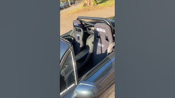 What a difference installing a proper roll bar has made! #mx5 #miata #rollbar #carmodification #diy