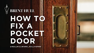 Historic Pocket Door fix How to get your doors working again
