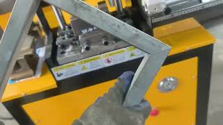 Square Tube 45 Degree Cutting Hydraulic V Notching Machine