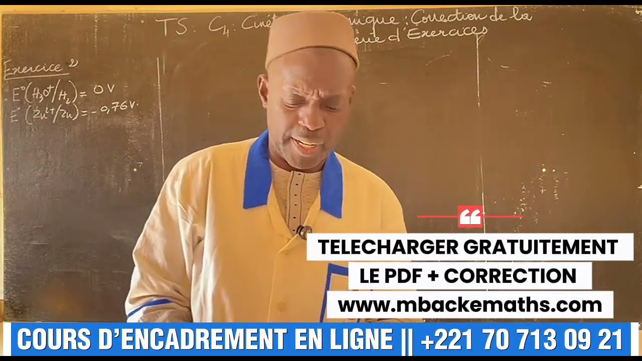 Cinétique chimique - Préparation composition 2025/2026 