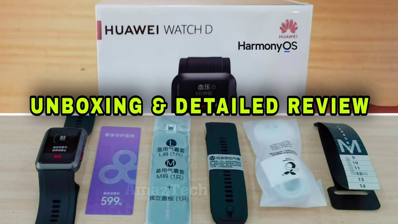 Huawei Watch D w/ ECG & Blood Pressure Unboxing & Review ( Body