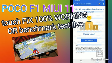 POCO F1 MIUI 11| touch issue fix live proof | benchmark Test |  PUBG MOBILE