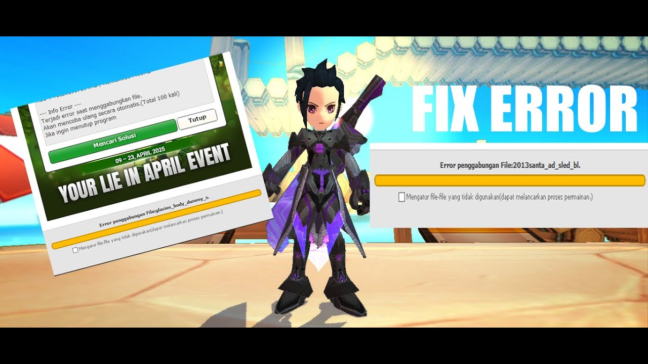 Tutorial Cara Memperbaiki  ERROR Penggabungan File Lost Saga VFUN