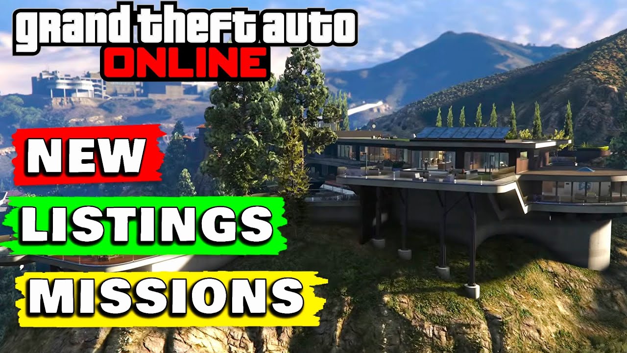 GTA Online New Listings MANSION Missions Missions Expired After Dec 7 