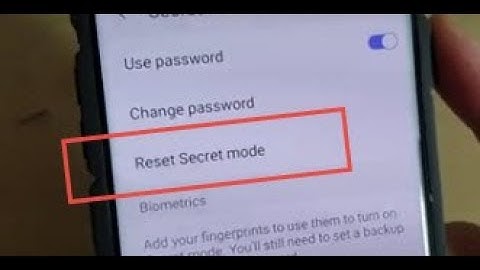 Galaxy S10 / S10+: How to Reset Internet Secret Mode Password