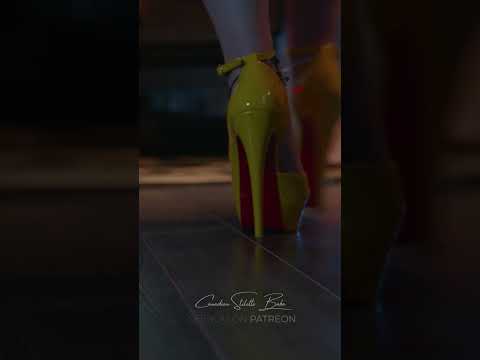 Drop of honey #4k #patreon #stilettos #heelcollection #heelscollection#platformheels #yellowheels
