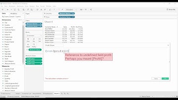 Tableau Tutorial - Sample Cert Question Top 10 Customers share of Profits