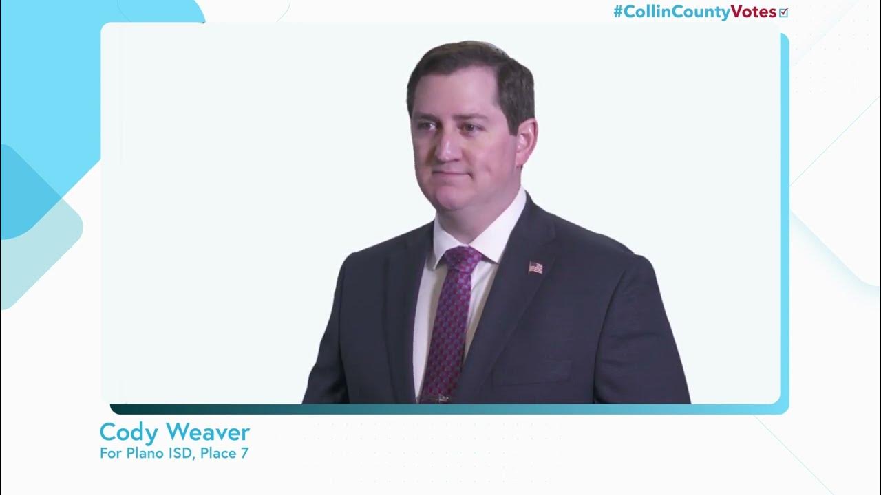 Cody Weaver, for Plano ISD Place 7 YouTube