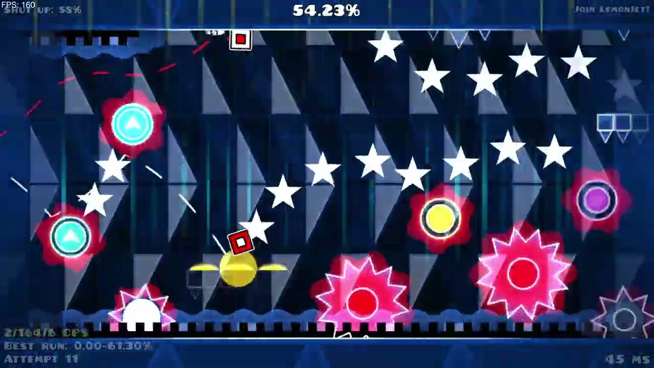 POV: Beat a 4 minute hard demon but still suck at nerve control (Supersonic 91% 😭)