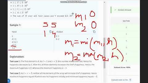 Moody Chef | MOOCHEF | Codechef STARTERS 128 | Full Solution with code