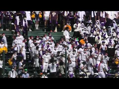 樹徳高校　得点シーンで盛り上がるアルプス応援団　VS明豊　＠甲子園　20220806