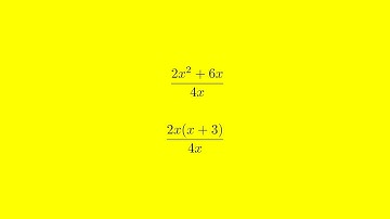 How to Simplify (2x^2 + 6x) / 4x to Lowest Terms - Step by Step Guide