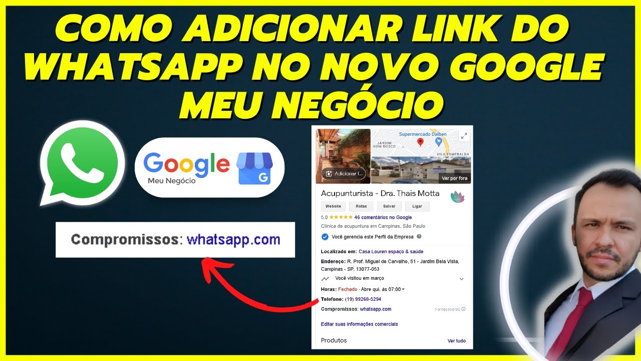 Como Adicionar Link Do WhatsApp No Novo Google Meu Neg cio YouTube