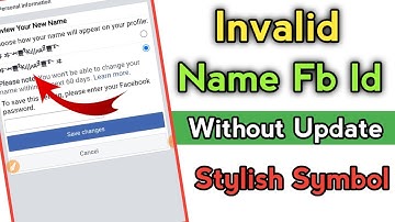 How to Make Stylish Name Facebook Account | Create Stylish Name Fb Id | How to Make Invalid Name Id