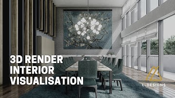 Luxury Dining Room | 3D Render | 3D Animation | Architectural Visualization | LX Design Studio