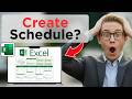 How To Create Weekly Schedule Planner In Excel (Updated 2026)