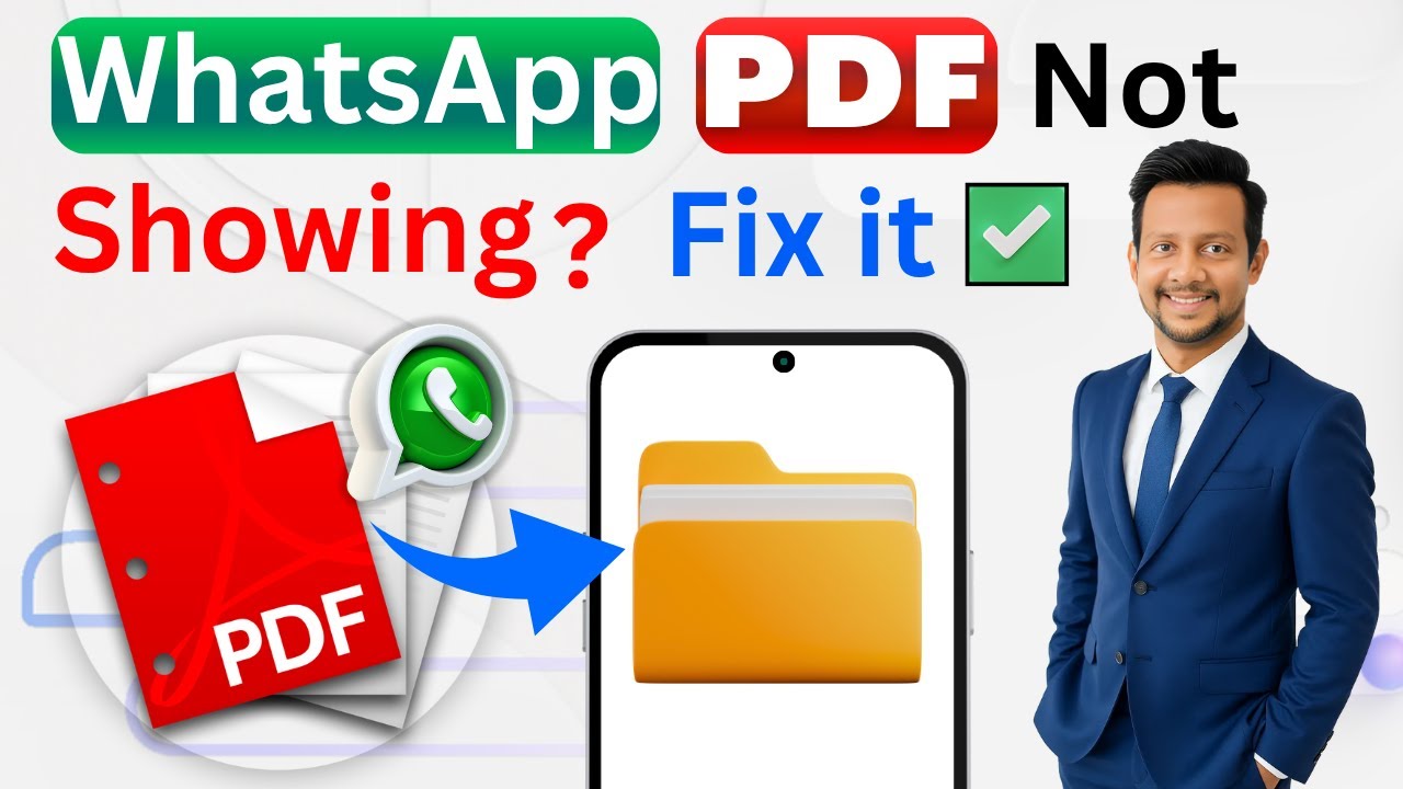 How to Save WhatsApp PDF File in File Manager & Mobile Gallery (Full ...