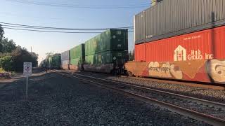 UP 7604 leads Z-train down to Lathrop 08/08/2021