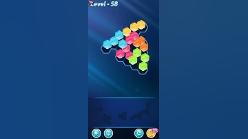 BLOCK! Hexa Puzzle! 5 Holic Level 58 (Rotate) - Lösung Solution Walkthrough