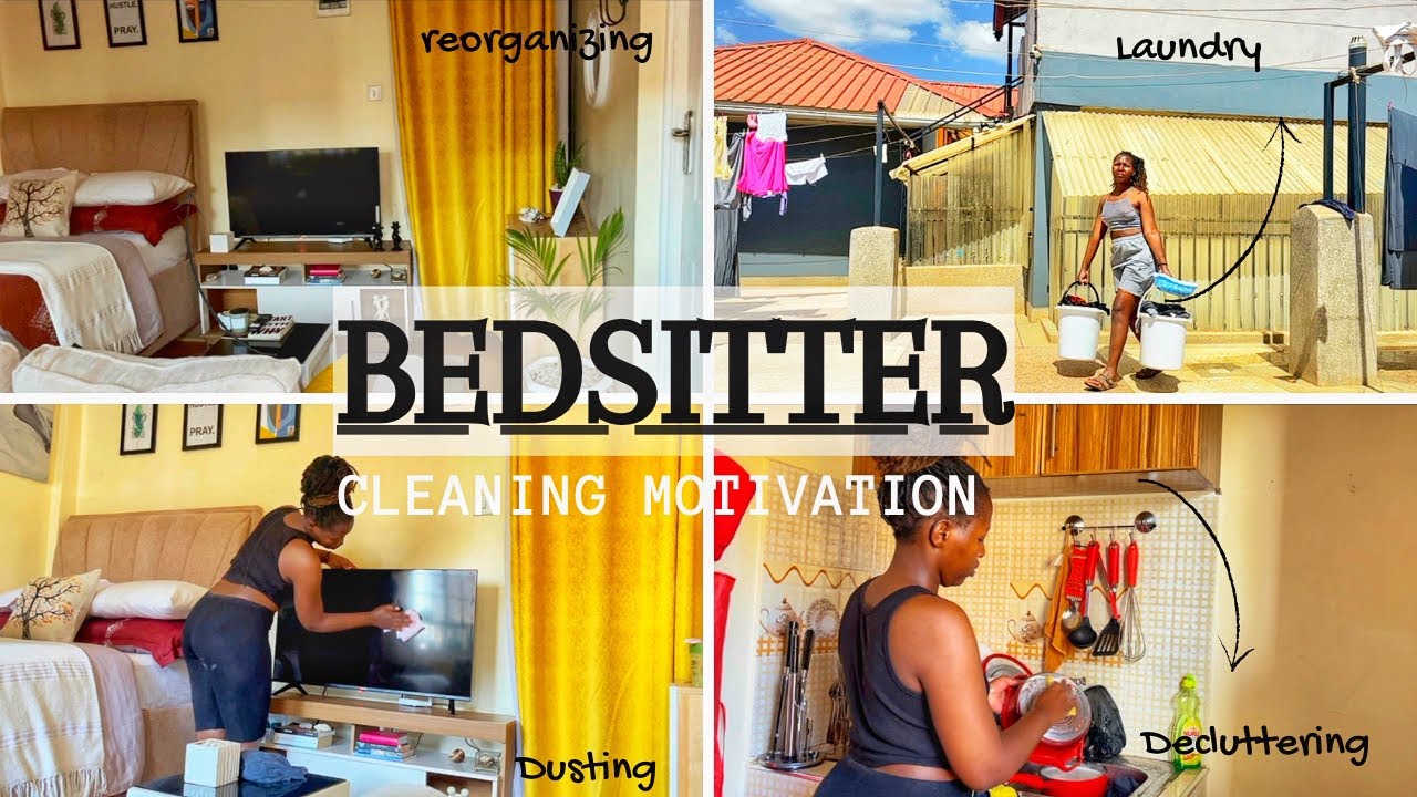 BEDSITTER CLEANING MOTIVATION// Wash, Declutter and Refresh with me