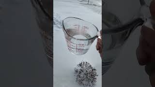 Making My Own Snow From Boiling Water