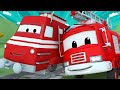 Train for kids -  Water for the waterpool - Franck the fire truck  - Troy The Train in Car City