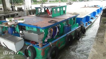 Cùng xem ghe sà lan vượt cống căng thẳng kịch tính