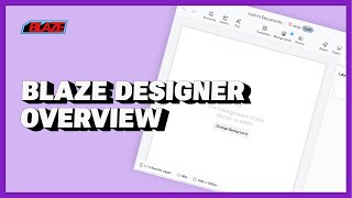 Overview of Blaze Designer Profile