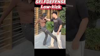 Self-Defense: The Unexpected Low Kick 💥⚡. #shorts #selfdefense #kick