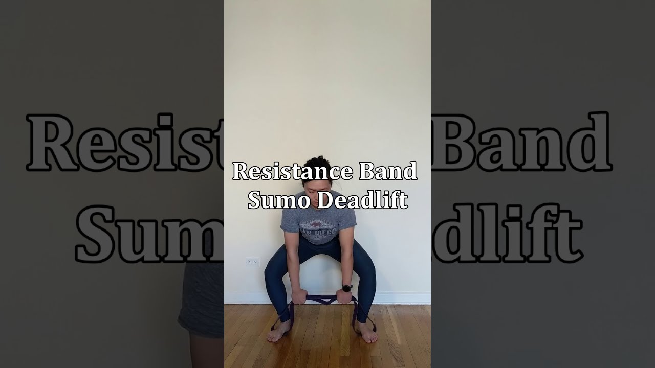 How To Do Resistance Band Sumo Deadlift Back Exercise (StepByStep Instructions) Shorts