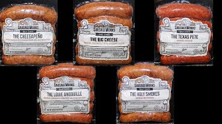 Lowes Foods SausageWorks Cheesapeno Big Cheese Texas Pete Louie Andouille Holy Smokes