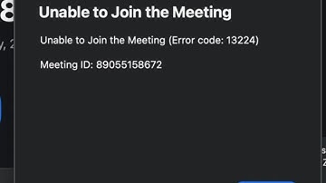 How To Fix Zoom Error Code 13224?